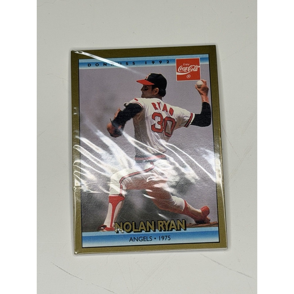 Nolan Ryan Donruss 1992 #28 Angels Coca-Cola Career Series Baseball Card